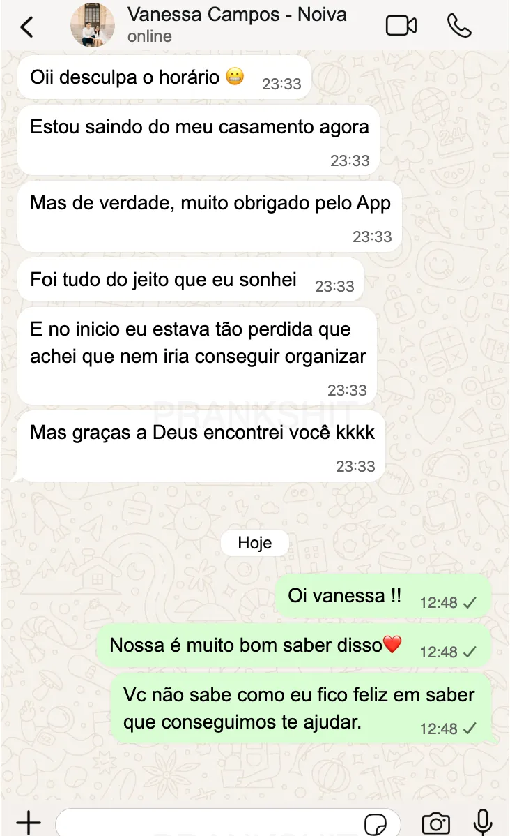 Depoimento da Vanessa Campos