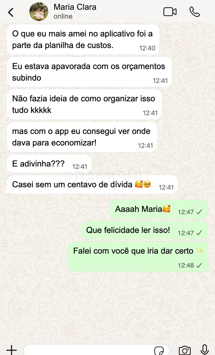 Depoimento da Maria Clara